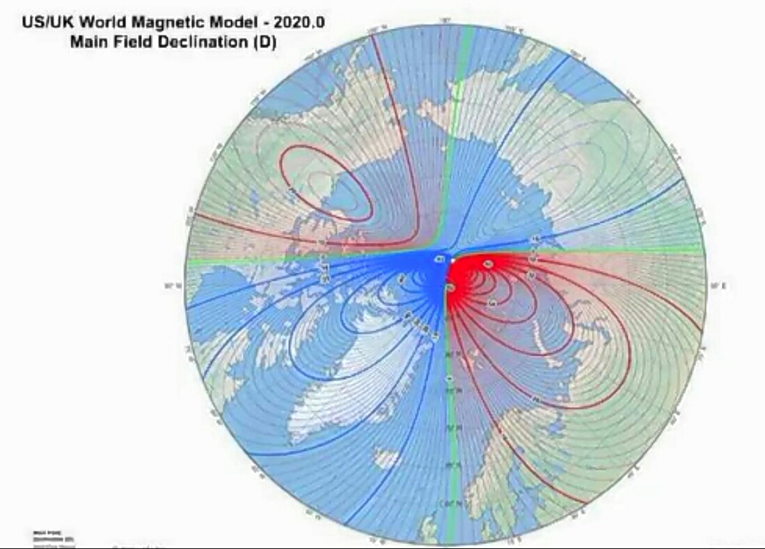 Magnetische noordpool 2020